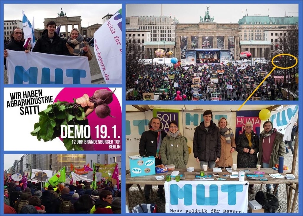 Mut auf der Wir-haben-es-satt-Demo am 19.1.2019 in Berlin